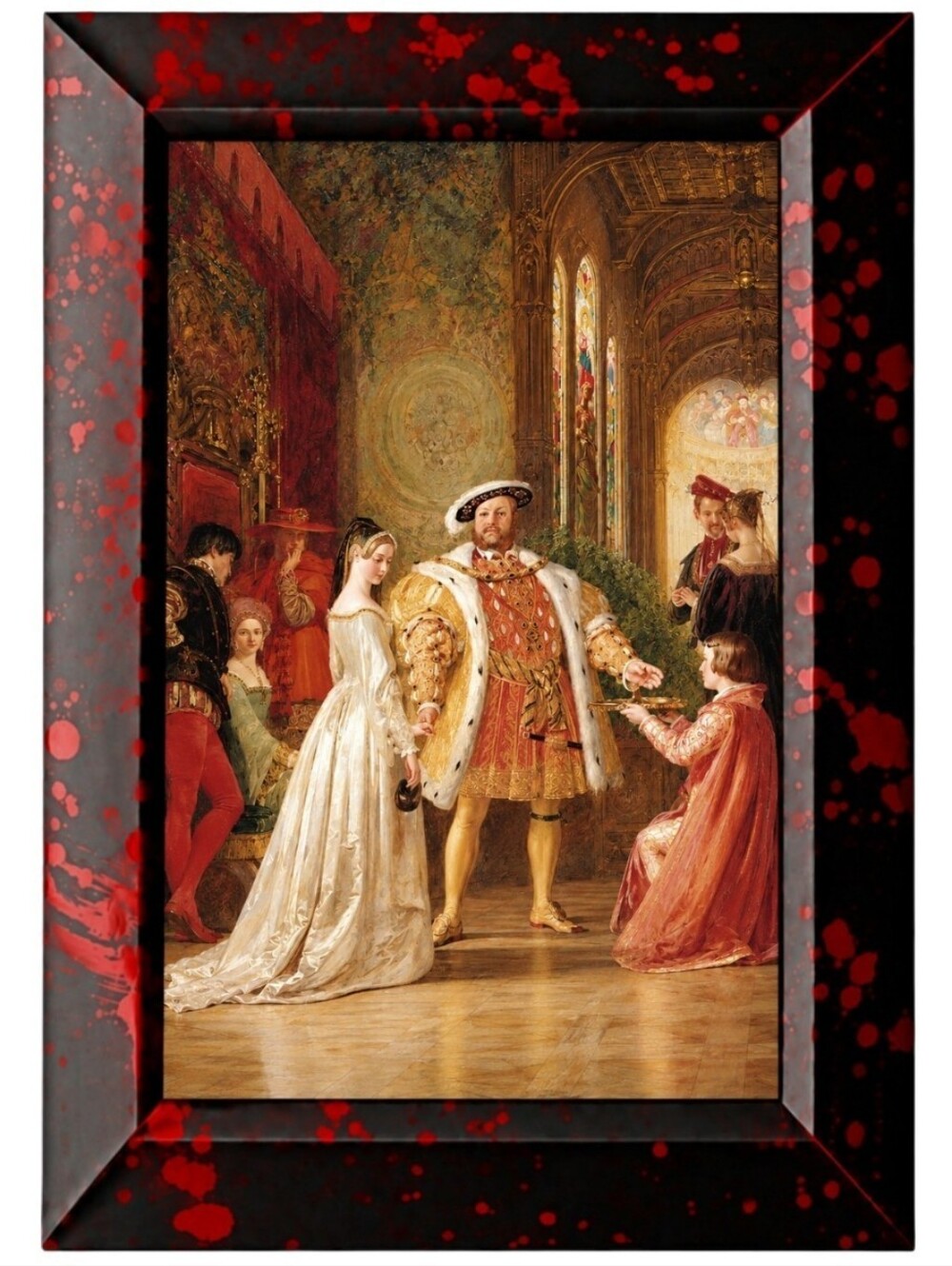 Queen anne boleyn henry viii portrait King Wedding Painting Vin History Art Deco
